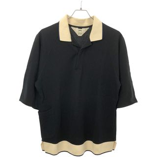 SUNSEA - SUNSEA サンシー 18SS POLO SHIRT ポロシャツ 18S08 ブラック×アイボリー 2