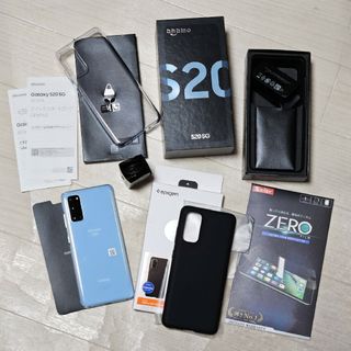 simロック解除済 Galaxy S20 SC-51Aa 新品ケース＆フィルム付(スマートフォン本体)