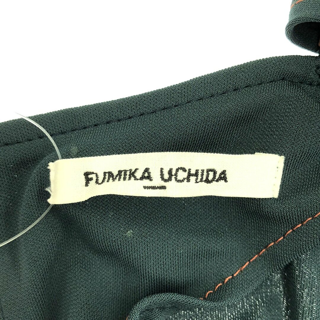 FUMIKA UCHIDA フミカウチダ レーヨンストレッチロングワンピース FU-I-0P001 グリーン 36 FUMIKA UCHIDA フミカウチダ レーヨンストレッチロングワンピース FU-I-0P001 グリーン 36