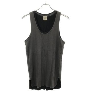 サンシー(SUNSEA)のSUNSEA サンシー 18SS Layered HARINUKI Tank-top レイヤードタンクトップ 18S07 チャコール×ブラック 2(タンクトップ)