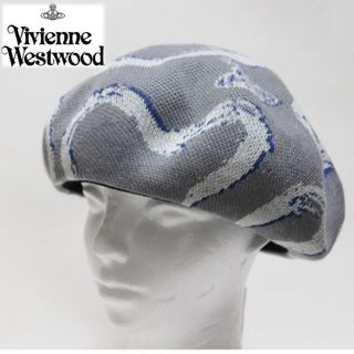 ヴィヴィアンウエストウッド(Vivienne Westwood)の《ヴィヴィアンウエストウッド》新品 ジャカードサーモベレー S~M(56~58)(ハンチング/ベレー帽)