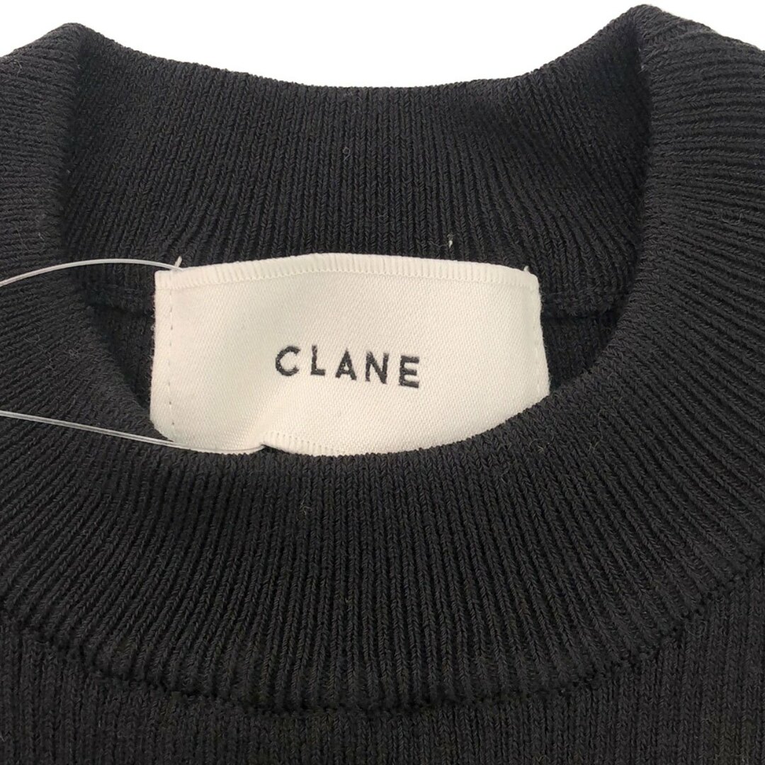 CLANE(クラネ)のCLANE クラネ SQUARE SLEEVE KNIT TOPS スクエアスリーブニットトップス 11106-1012 ブラック 1 レディースのトップス(ニット/セーター)の商品写真