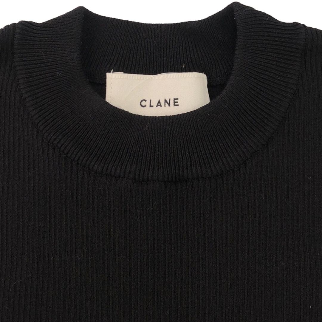 CLANE(クラネ)のCLANE クラネ SQUARE SLEEVE KNIT TOPS スクエアスリーブニットトップス 11106-1012 ブラック 1 レディースのトップス(ニット/セーター)の商品写真