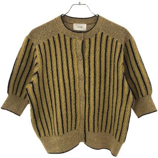 CLANE - CLANE クラネ 21AW VINTAGE MOM KNIT ストライプニットカーディガン 11106-1052 イエロー系 1