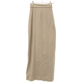 クラネ(CLANE)のCLANE クラネ 21SS ARRENGE BELT SKIRT ベルテッドリネンスカート 10109-6122 ベージュ 1(ロングスカート)