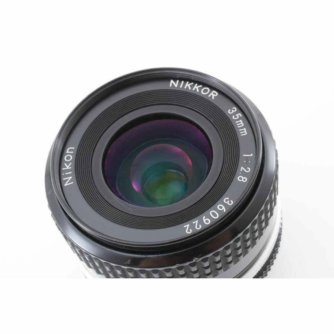 Nikon(ニコン)の美品 NIKON AI NIKKOR 35㎜ f2.8 MF レンズ　H058 スマホ/家電/カメラのスマホ/家電/カメラ その他(その他)の商品写真