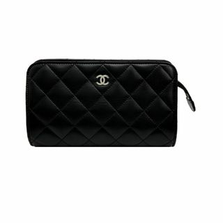 シャネル(CHANEL)のシャネル/CHANEL/ポーチ/マトラッセ/ラムスキン/ブラック【BAG4219】(ポーチ)