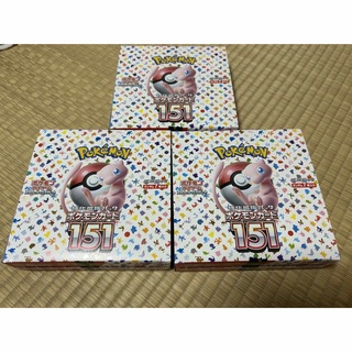 ポケモンカード151 3BOX（シュリンク・ペリペリなし）(Box/デッキ/パック)
