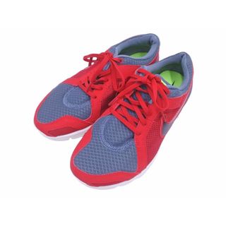 ナイキ(NIKE)のNIKE ナイキ 599542-400 ランニングシューズ スニーカー size25/グレーｘ赤 ■■ レディース(スニーカー)