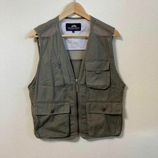 BRITISH KHAKI ベスト　アウトドア　釣りベスト　メッシュ　グリーン(ベスト)