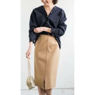 Loungedress 2way ストレッチ センタージップ タイトスカート