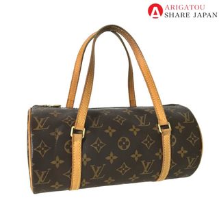 ルイヴィトン(LOUIS VUITTON)のLOUIS VUITTON ルイヴィトン パピヨン 26 ミニボストンバッグ ハンドバッグ レディース モノグラムキャンバス ブラウン 茶色 M51386 中古品【鑑定済】(ハンドバッグ)