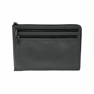 フェンディ(FENDI)のフェンディ FENDI クラッチバッグ レザー グレー メンズ 7M0237-OEQ 送料無料【中古】 z0633(セカンドバッグ/クラッチバッグ)