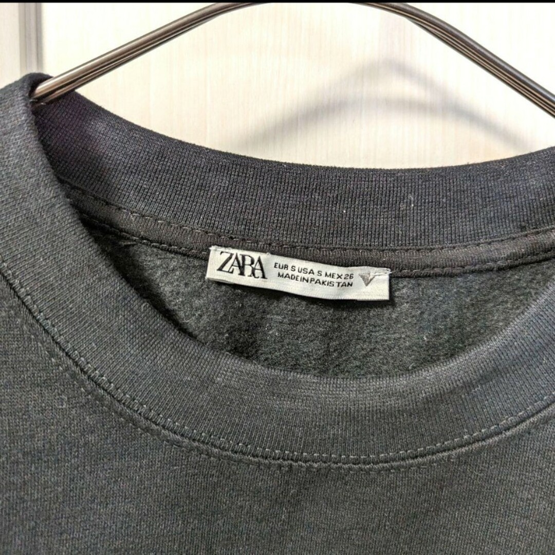 ZARA(ザラ)の【ZARA】ザラ トレーナー スエット ブラック レディースのトップス(トレーナー/スウェット)の商品写真