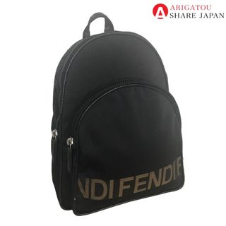 FENDI - FENDI フェンディ ディバッグ バックパック レディース ナイロン ブラック ゴールド黒 2321 26419 098 中古品【鑑定済】