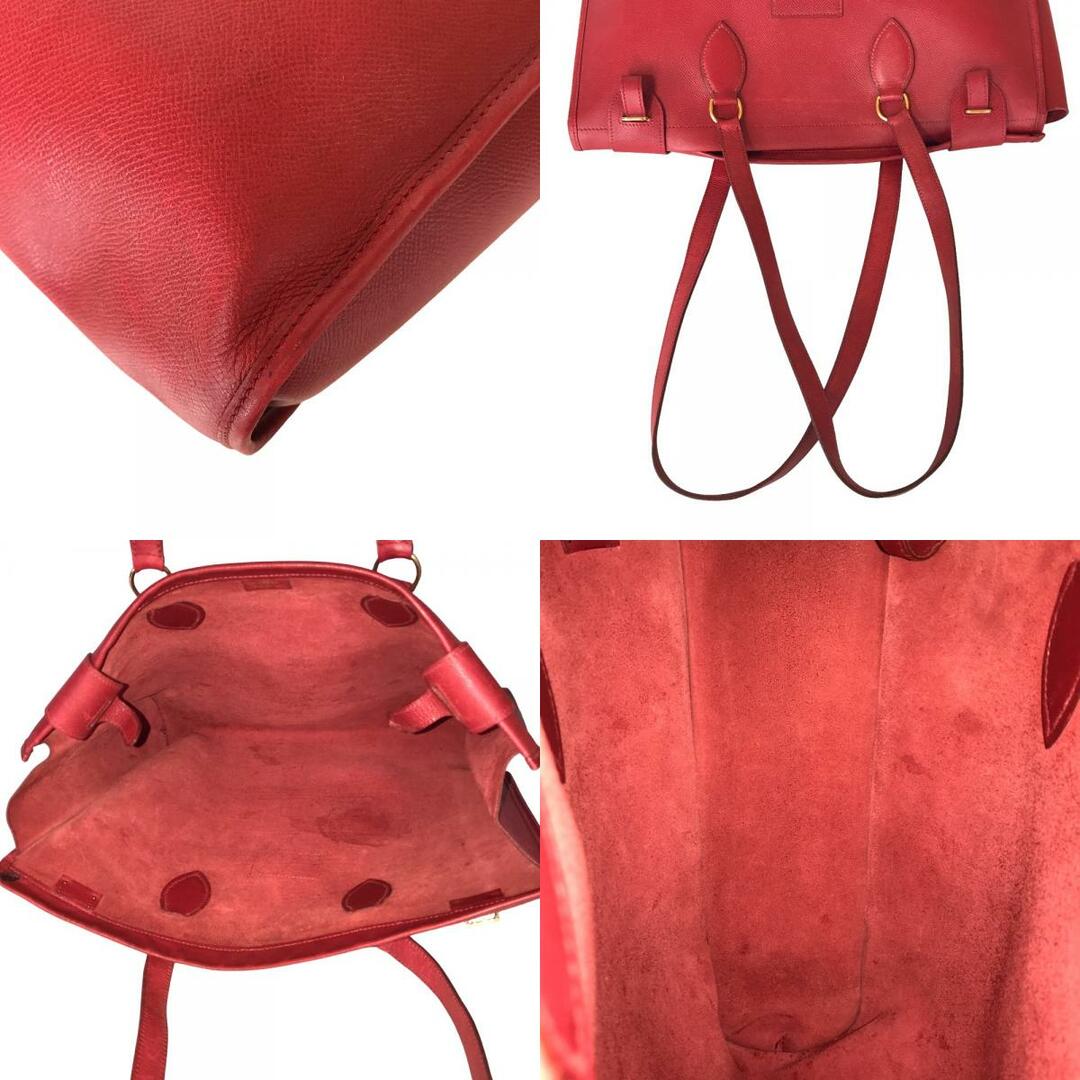 Hermes(エルメス)のHERMES エルメス カバ 40 スリングバッグ トートバッグ レディース レザー レッド 肩掛け 赤 中古品 レディースのバッグ(トートバッグ)の商品写真