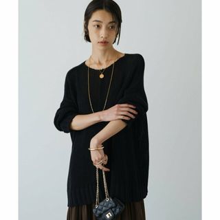 パルグループアウトレット(PAL GROUP OUTLET)の【ブラック】【Loungedress】コットンオーバーニット(ニット/セーター)