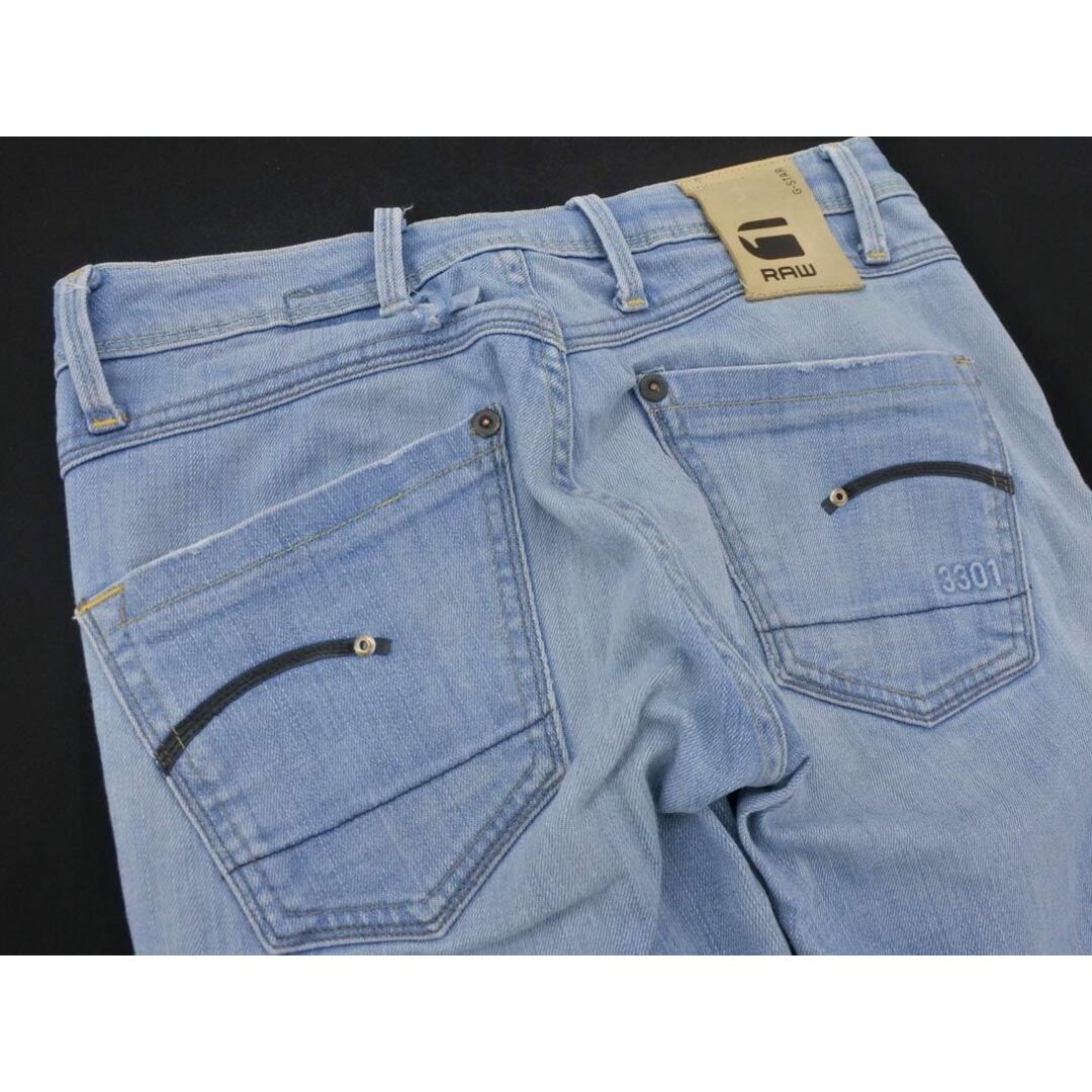 G-STAR RAW(ジースター)のG-STAR RAW ジースターロゥ 3301 USED加工 スキニー WMN デニムパンツ size24/青 ■◇ レディース レディースのパンツ(デニム/ジーンズ)の商品写真