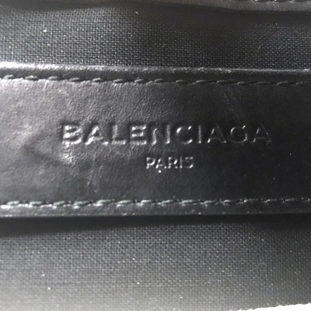 Balenciaga(バレンシアガ)のBALENCIAGA バレンシアガ ネイビー ポシェット クロスボディ ショルダーバッグ レディース キャンバス ホワイト ネイビー 斜め掛け 肩掛け 白 紺 339937 1080 A 52817 中古品【鑑定済】 レディースのバッグ(ショルダーバッグ)の商品写真