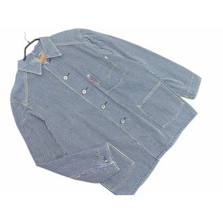 リーバイス(Levi's)のLEVI'S リーバイス 7074 ヒッコリーデニム カバーオール ジャケット sizeM/白ｘ紺 ■◇ メンズ(その他)