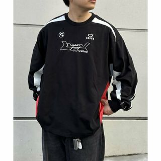 パルグループアウトレット(PAL GROUP OUTLET)の【ブラック】【WHO'S WHO gallery】BRONXモトクロスシャツ(Tシャツ/カットソー(半袖/袖なし))