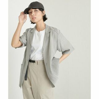 パルグループアウトレット(PAL GROUP OUTLET)の【ライトグレー】【ear PAPILLONNER】半袖ジャケット【SUM1 STYLE】(その他)