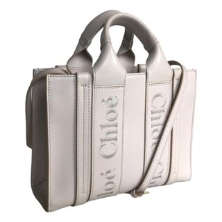 Chloe - Chloe クロエ ウッディ 2WAYスリングバッグ トートバッグ レディース レザー ピンクベージュ斜め掛け 肩掛け 中古品【鑑定済】