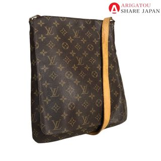 ルイヴィトン(LOUIS VUITTON)のLOUIS VUITTON ルイヴィトン ミュゼット クロスボディ ショルダーバッグ レディース モノグラムキャンバス ブラウン 斜め掛け 肩掛け 茶色 M51256 中古品【鑑定済】(ショルダーバッグ)