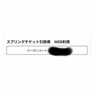 千葉ロッテマリーンズ　スプリングチケット 1枚(野球)