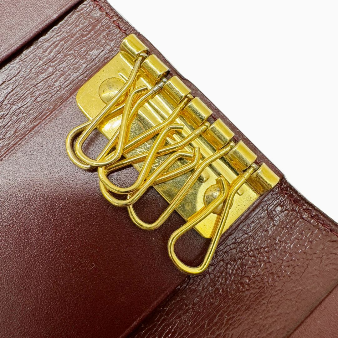 Cartier カルティエ マスト 6連キーケース キーケース レザー ボルドー レディース メンズ Cartier カルティエ マスト 6連キーケース キーケース レザー ボルドー レディース メンズ