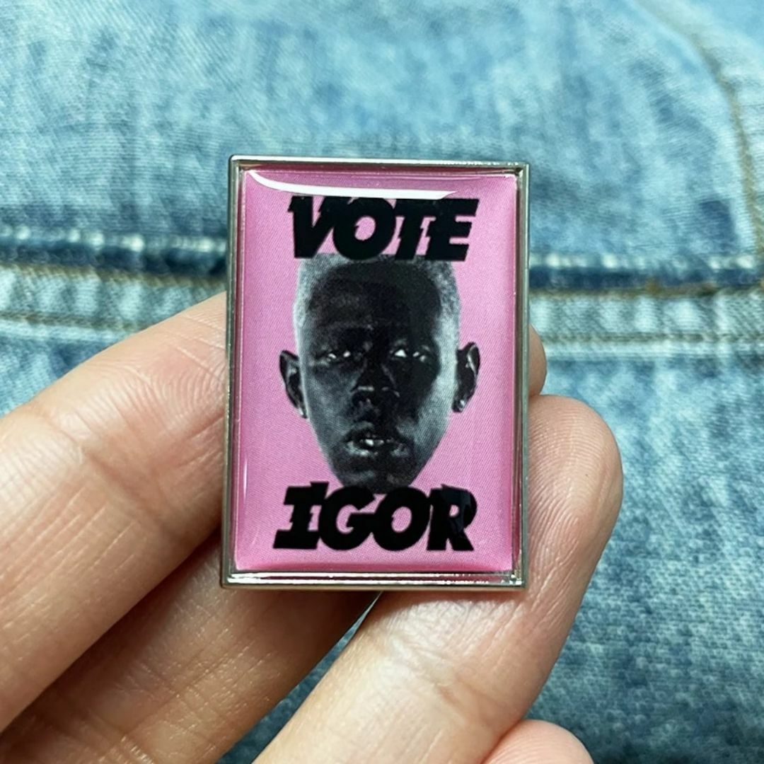 VOTE IGOR ピンバッジ　tyler the creator ピンバッチ メンズのファッション小物(その他)の商品写真