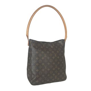 ルイヴィトン(LOUIS VUITTON)のLOUIS VUITTON ルイヴィトン ルーピング GM スリングバッグ ショルダーバッグ レディース モノグラムキャンバス ブラウン 肩掛け 茶色 M51145 中古品【鑑定済】(ショルダーバッグ)