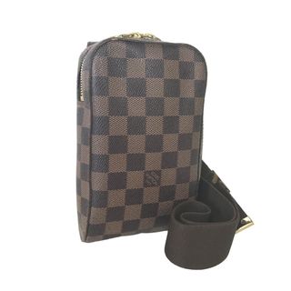 ルイヴィトン(LOUIS VUITTON)のLOUIS VUITTON ルイヴィトン ジェロニモス クロスボディ ボディバッグ メンズ ダミエキャンバス ブラウン 斜め掛け 肩掛け 茶色 N51994 中古品【鑑定済】(ボディーバッグ)