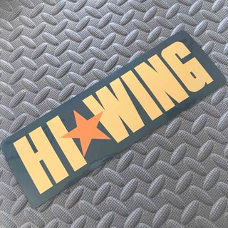 【HI☆WING】ハイウイング 防水ステッカー 2枚セット 金 デコトラ 日野(トラック・バス用品)