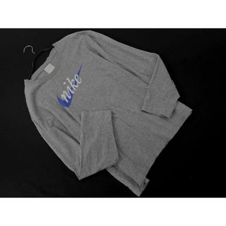 ナイキ(NIKE)のNIKE ナイキ ロゴ プリント Tシャツ sizeL/グレー ■◇ メンズ(Tシャツ/カットソー(七分/長袖))