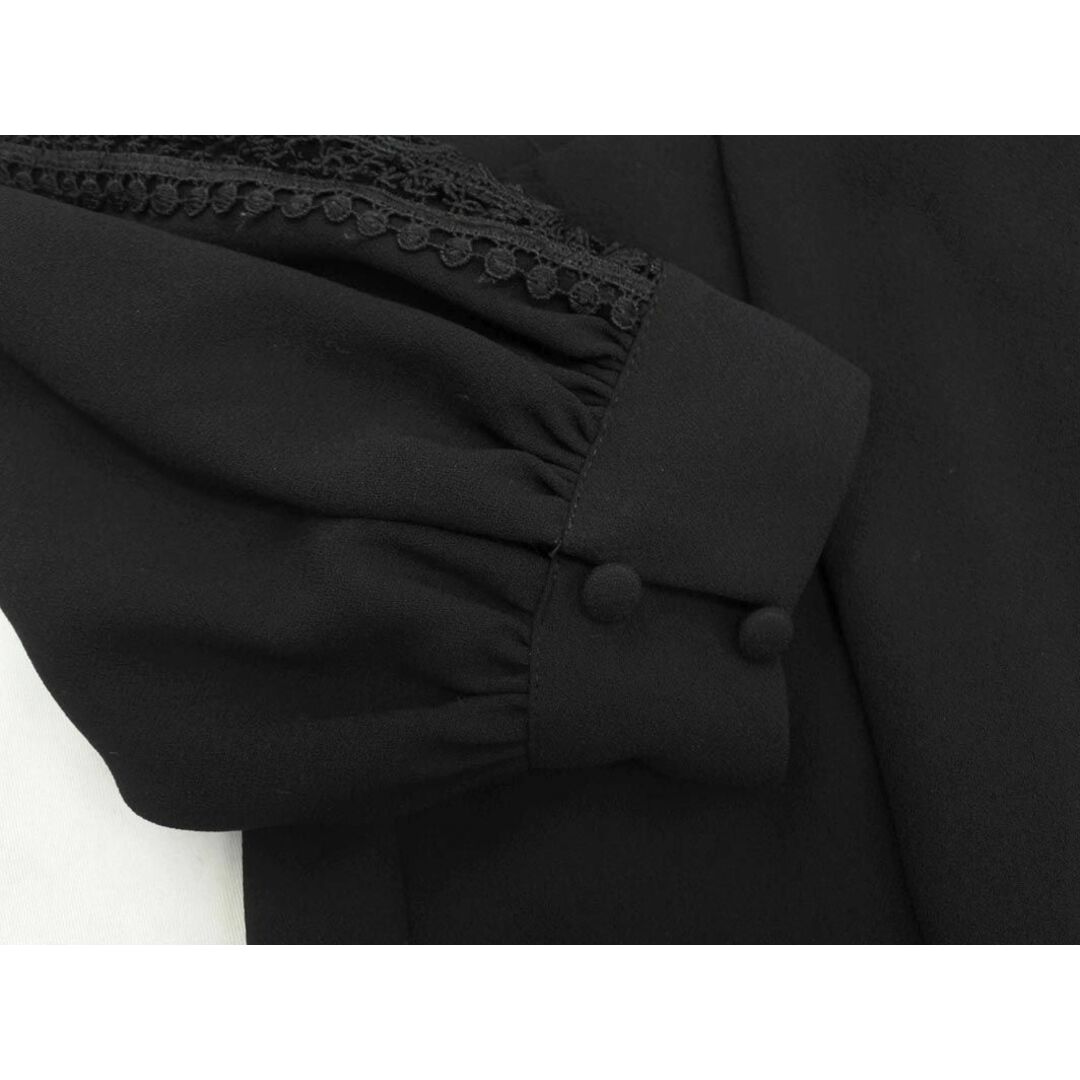 ZARA(ザラ)のZARA ザラ レース 切替 バックオープン オールインワン sizeXS/黒 ■◇ レディース レディースのパンツ(サロペット/オーバーオール)の商品写真