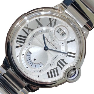 カルティエ(Cartier)の　カルティエ Cartier バロンブルー ドゥ カルティエ ２タイムゾーン W6920011 シルバー SS メンズ 腕時計(その他)