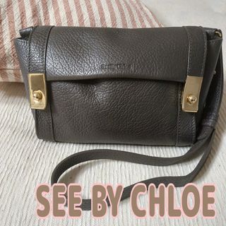 SEE BY CHLOE - シーバイクロエ　バッグ　ショルダー　美品　グレー　seebychloe