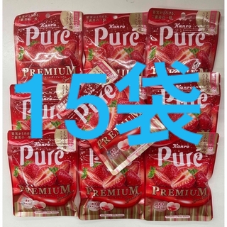 カンロ(カンロ)のピュレグミ　premium プレミアム　とちおとめ　苺　スパークリング　10個(菓子/デザート)