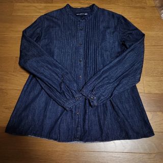 ユニクロ(UNIQLO)のINES ユニクロ デニム シャツ S ピンタック(シャツ/ブラウス(長袖/七分))