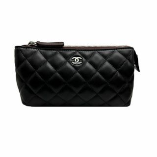 シャネル(CHANEL)のシャネル/CHANEL/ポーチ/マトラッセ/ラムスキン/ココマーク/ブラック【BAG4221】(ポーチ)