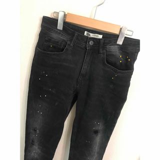 ザラ(ZARA)のZARA ダメージ加工 スキニーデニム EUR38 USA30 ザラ(デニム/ジーンズ)