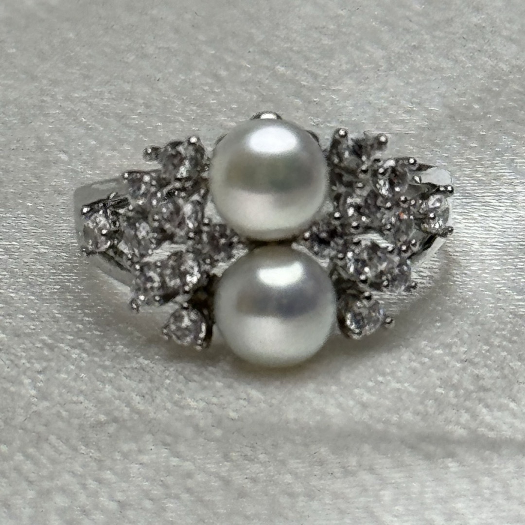 綺麗！本真珠リング8mm 天然パール指輪　7mm  レディースのアクセサリー(ネックレス)の商品写真