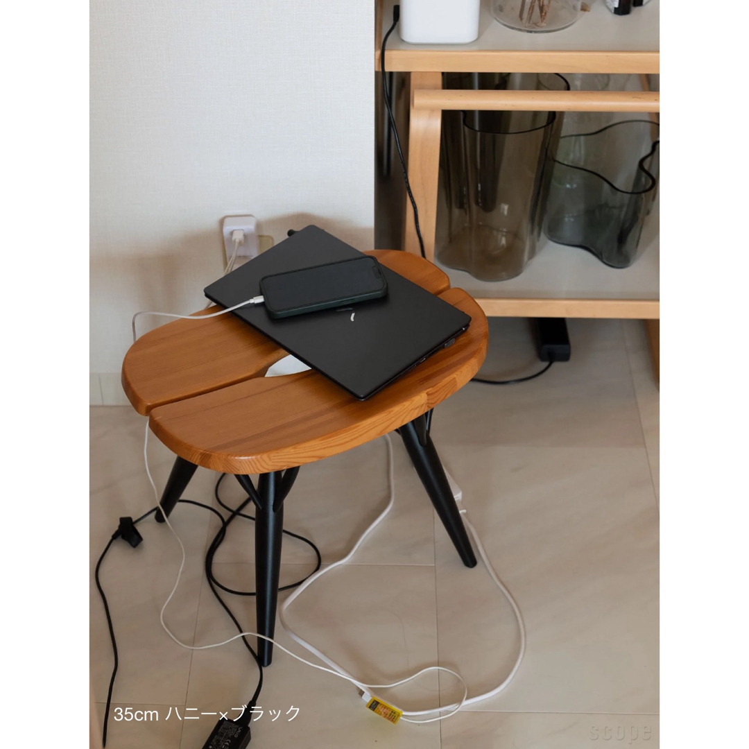 SCOPE(スコープ)のscope別注Artek / Pirkka Stool 35cm ハニーブラウン インテリア/住まい/日用品の椅子/チェア(スツール)の商品写真