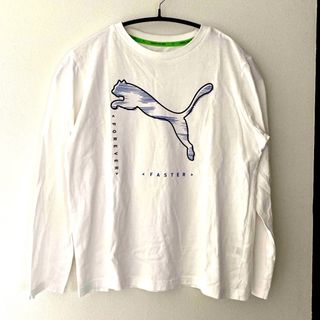 プーマ(PUMA)のPUMA★150サイズ　白　長袖　ロングTシャツ　ドライT(Tシャツ/カットソー)