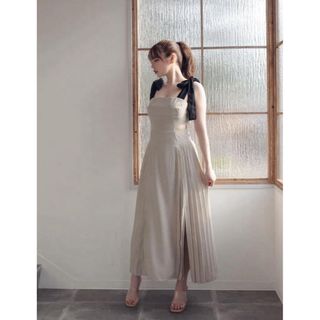 ANDMARY Ann ribbon pleats dress(ロングワンピース/マキシワンピース)