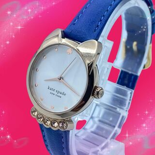 kate spade new york - 《美品　稼動品》　ケイトスペード　キャットシェイプドケース　レディース腕時計