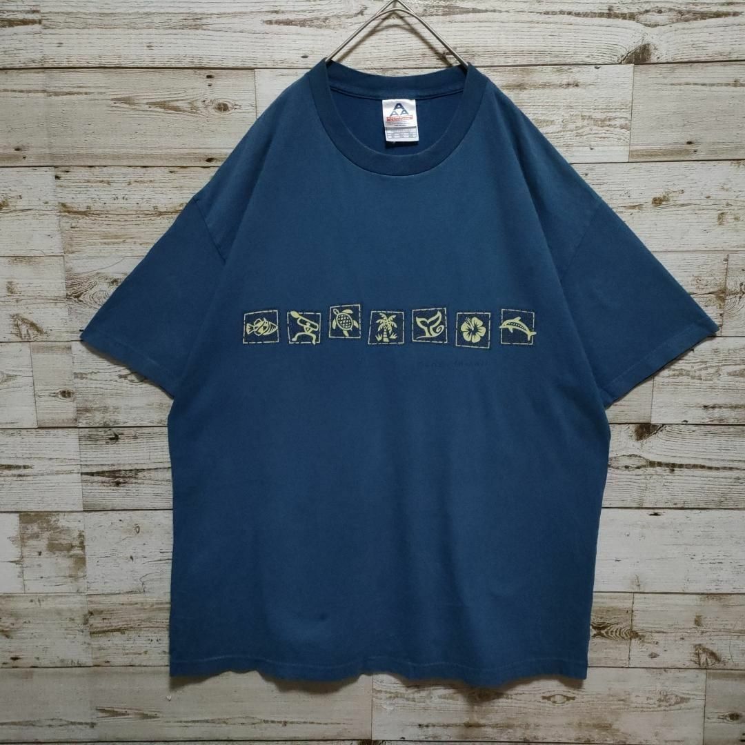 【608】90sUSA古着AAAハワイアン柄KonaHawaii半袖ゆるダボＸＬ メンズのトップス(Tシャツ/カットソー(半袖/袖なし))の商品写真