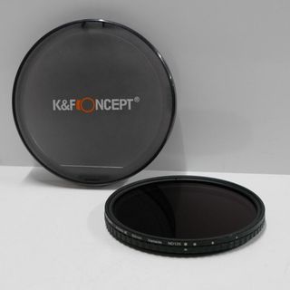 K＆F Consept 可変NDフィルター ND8-128 82mm USED美品 NANO-X 減光 Variable レンズフィルター カメラ 装着確認済 中古 CE4019(フィルター)