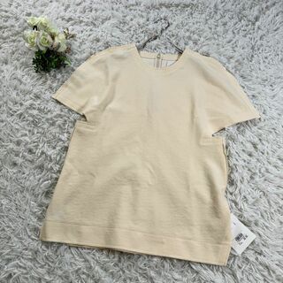 Jil Sander - 未使用 入手困難 ジルサンダー Tシャツ リネン混 カットオフ加工 M 新品タグ